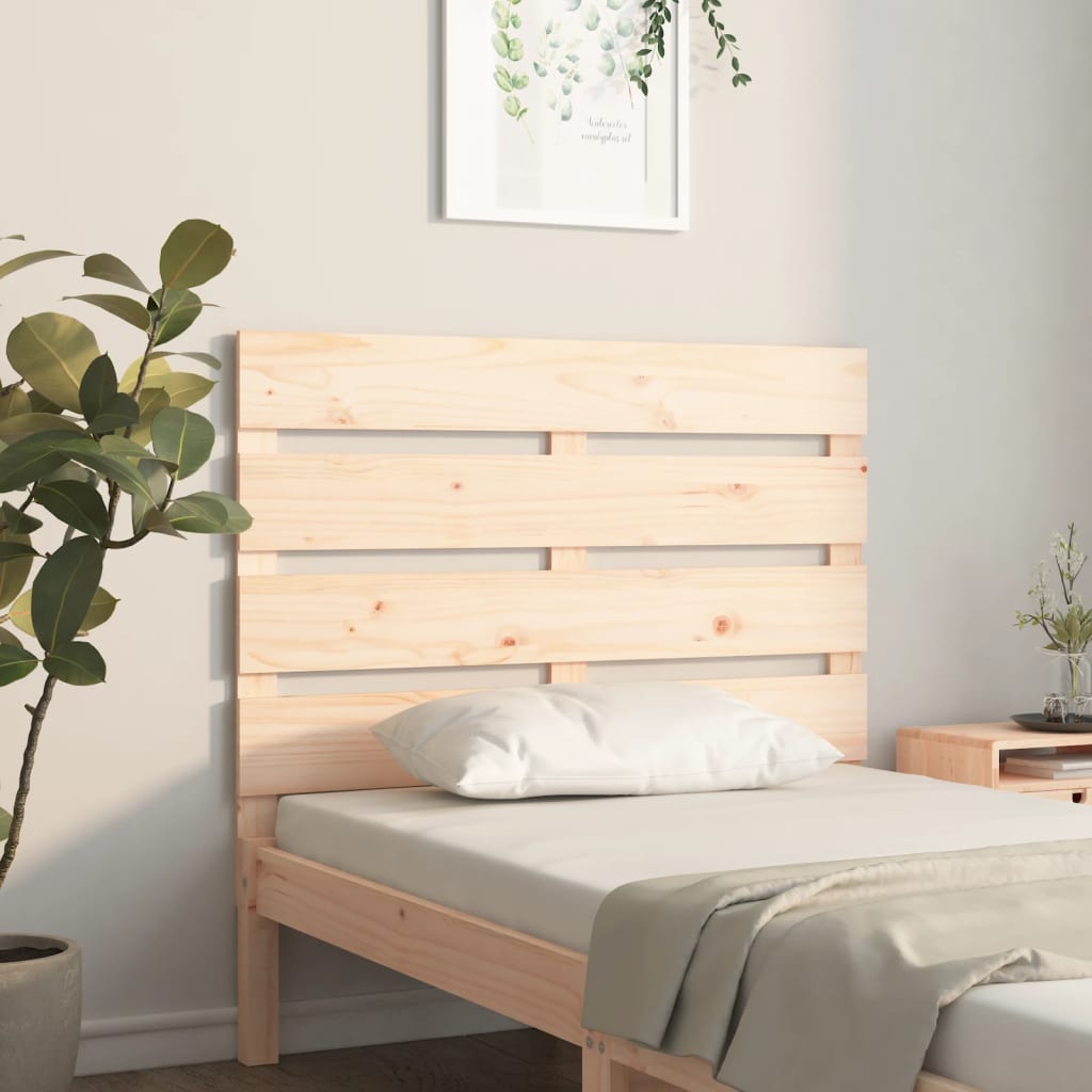 Headboard 90x3x80 Cm Solid Pine Wood