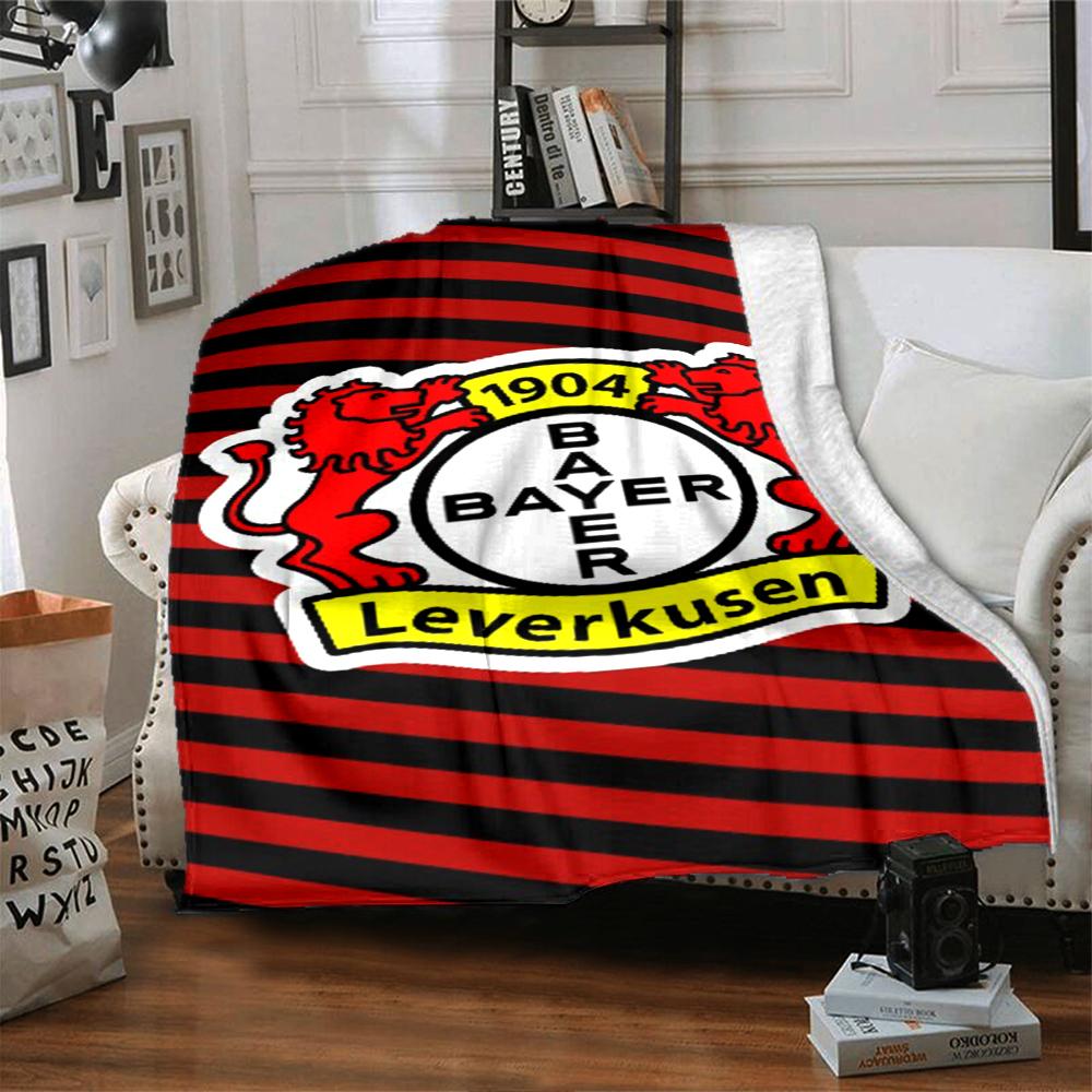 Bayer Leverkusen Theme Printed Blanket - Perfect for Couch, Bed, Travel & Outdoor Use | Machine Washable, Cozy & Durable.