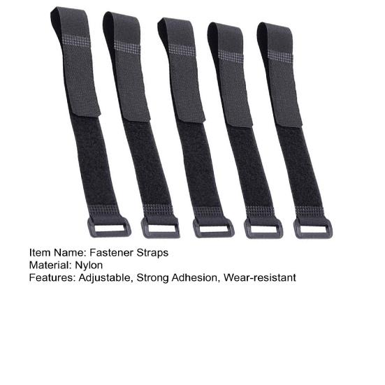 5 sztuk Paski mocujące z zapięciem na rzep Plastikowa klamra Mocne przyleganie Odporne na zużycie Wielofunkcyjne Akcesoria mocujące