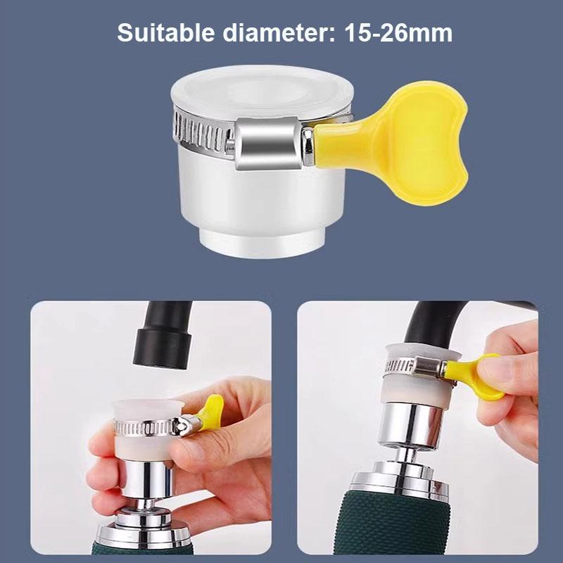 Heavy Metal Filter Faucet Aerator - 360° Swivel Aluminum Head 3 Spray Modes  Universal Adapter Included