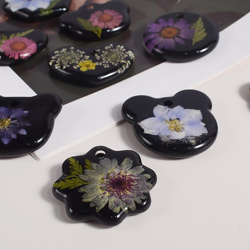 12 Pcs Nonstick Geometric Mold Handmade Pendants Silicone Mold DIY Crafts Tool for DIY Keychain Jewelry Plasters