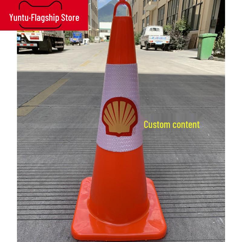 Reflektierender 70cm PVC-Gummi-Verkehrskegel