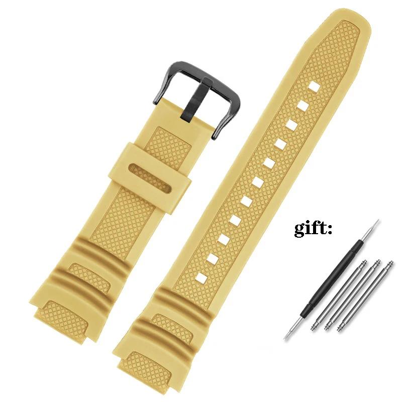 Gummiarmband für Casio AE-1200WH AQ-S810W MRW-200H W218H SGW-300/400 für Casio AE-1000W Uhrenzubehör Band 18mm