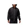 Jordan Solid Color Logo Embroidered Side Pocket Baseball Collar Full Zip Jacket Men Jackets Black FB7317-010