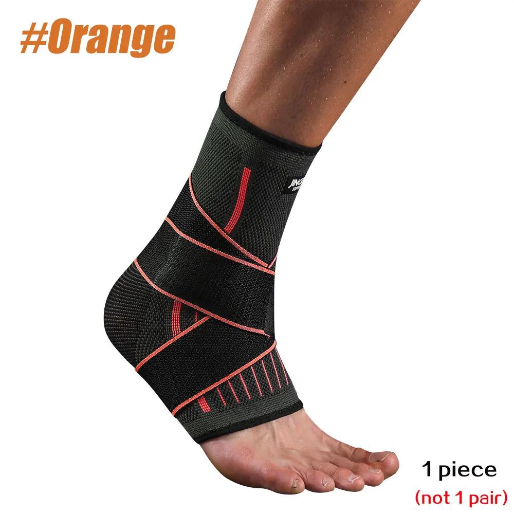 1 Pcs Ankle Support Brace, Ankle Compression Sleeves With Adjustable Wraps, Elastic Foot Braces Stabilizer For Plantar Fasciitis