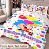Custom Name Text 3Pcs Bedding Set El Payaso Plim Plim Duvet Cover And Two Pillowcases