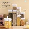 Japanese Airtight Plastic Storage Can for Snacks, Dried Fruits, Tea, Noodles - Dustproof & Moistureproof