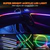 Car LED Strip Lights, Interior Acrylic LED Lights For Car With Dynamic Rainbow Dream Color Chasing, Car Ambient Lighting Kits, Music Sync (8 In 1(6 *