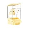 Plastic Anti Spill Parrots Feeder With Detachable Design For Easy Cleaning Bird Cage Accessories food Food Dispenser