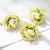 Gerollter Rand Rosenblütenkopf Handgefertigt DIY Künstliche Rosenblüten Peyote Hochzeitsblume Künstliche Requisiten Dekoration Künstliche Blumen