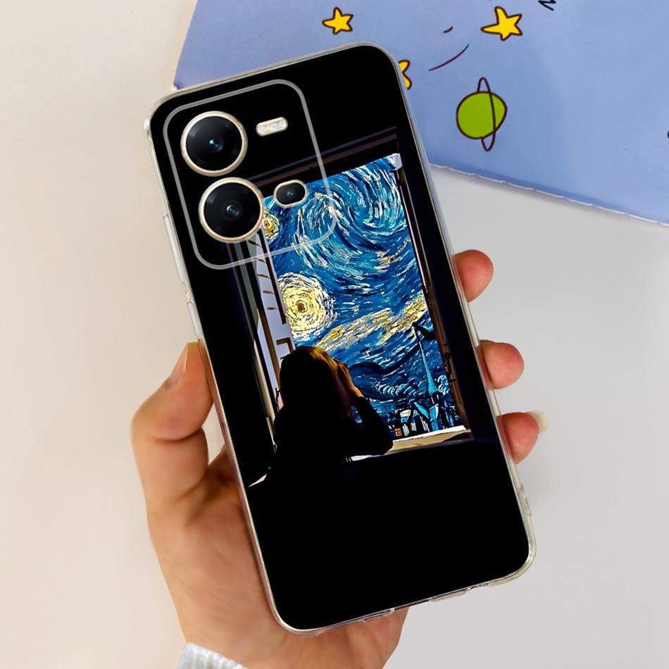 Für Vivo V25 5G Hülle Vivo V25e 4G VivoV25 V 25 25E V2202 V2201 Mode Cooles Muster Weiche Silikon TPU Handyhüllen