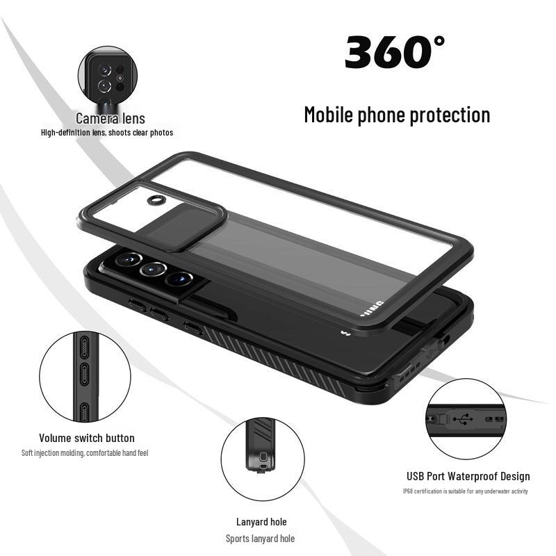 Red Pepper Waterproof Shockproof Case for Samsung S21 - Enhanced Outdoor Sports and Diving Protection