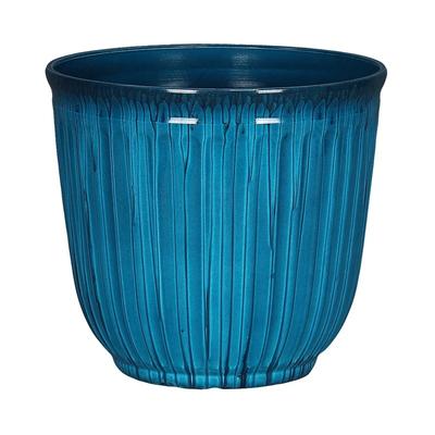 Recycled Plastic Round Planter with Drainage Holes UV Resistant Tear Resistant Indoor Outdoor Use Ideal Succulents Flowers and