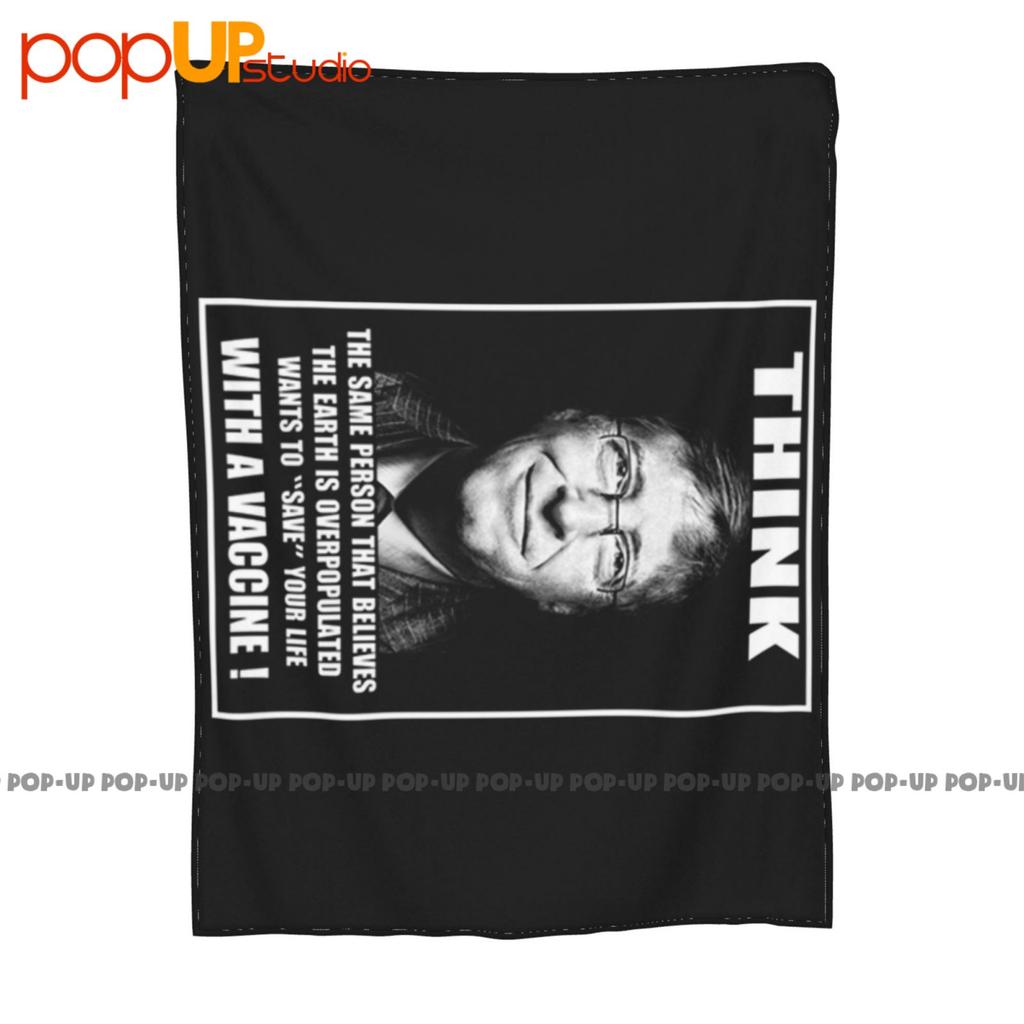 Bill Gates Plandemic Reducing Population With Vaccines Ultra-Soft Blanket Quilt Winter Sofa Cover Bed Covers