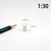 1 Piece 1/12 Dollhouse Mini Plush Sofa Chair Side Table Furniture Model For Doll House Decor Simulation Single Person Sofa