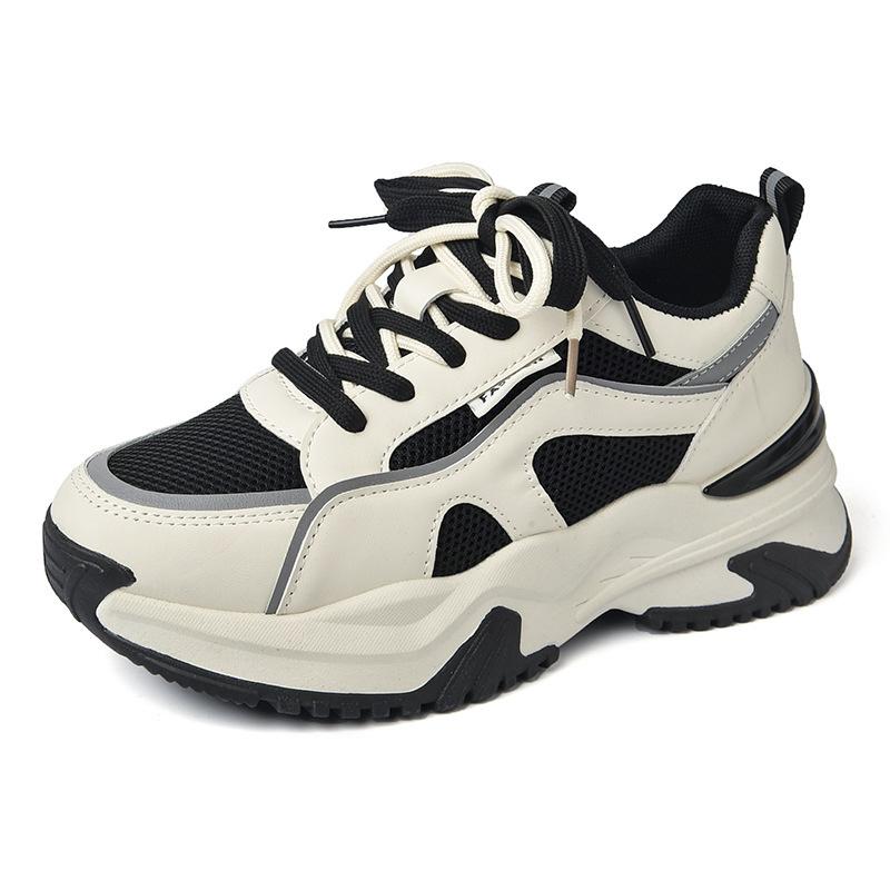 Beliebte klobige gebratene Street-Dad-Schuhe für Damen, Frühling und Herbst, Ins-Trend, kleine weiße Schuhe, 2025 neu, vielseitige lässige Sportschuhe