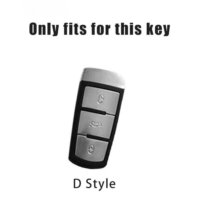 Leather Car Zinc Alloy Key Case Cover Remote Shell For Volkswagen VW Passat 3C CC B6 B7 B7L R36 Maogotan B5 Keychain Accessory zw5