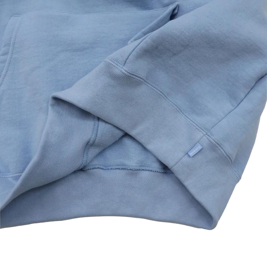 Supreme Felpa con Cappuccio e Applicazione in Raso Azzurro Chiaro