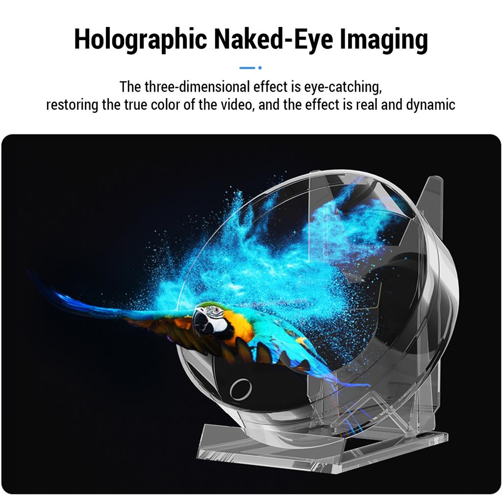 Ventilador de holograma 3D 11 cm LED Projetor holográfico Máquina de publicidade Portátil Desktop NakedEye