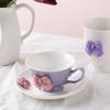 Girl Butterfly Ceramic Mug Afternoon Tea Cups Coffee Mug  Water Cup Milk Tea Cups Breakfast Cup Milk Mugs Juice Mugs Drinkware