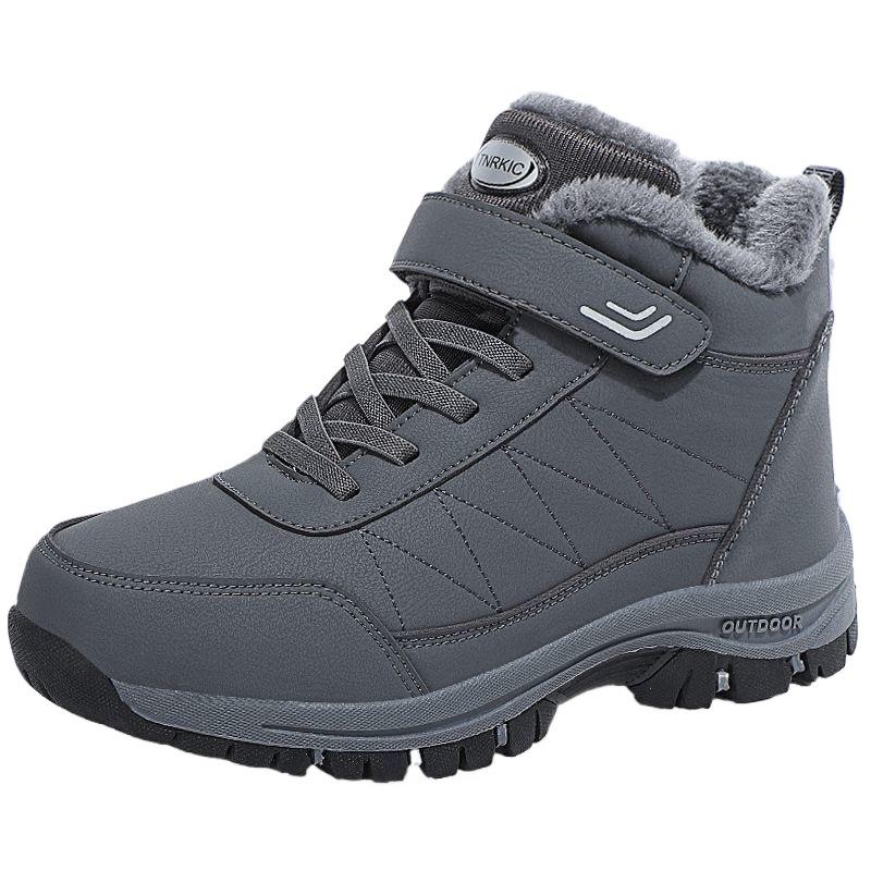 Winter Middle-aged and Elderly Walking Shoes Dad Wool Shoes Elderly Shoes Velvet Warm Cotton Shoes Men's Non-slip Soft-soled Snow Boots