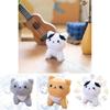 Adorable Plush Cat Keychain Soft Cuddly Toy With Pp Cotton Filling