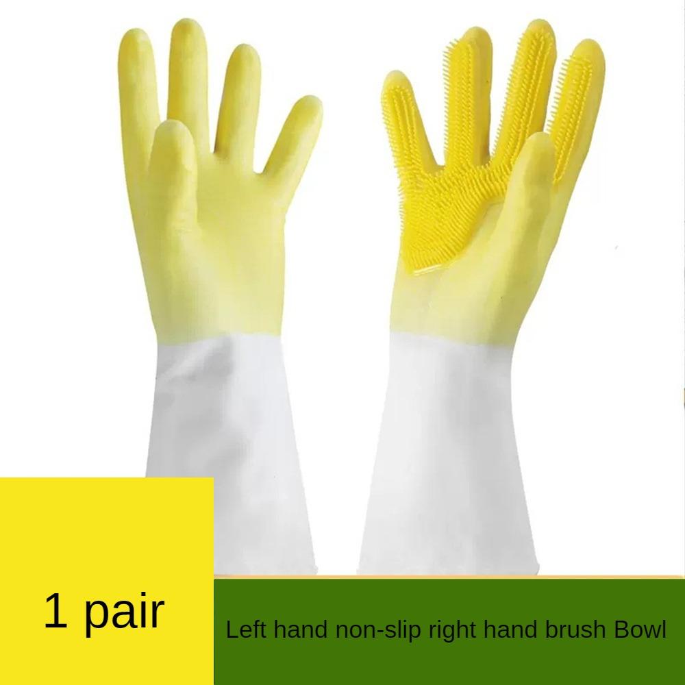 

Перчатки для мытья посуды, волшебные силиконовые резиновые перчатки для мытья посуды, бытовые губки, скрубберы, кухонные чистящие средства