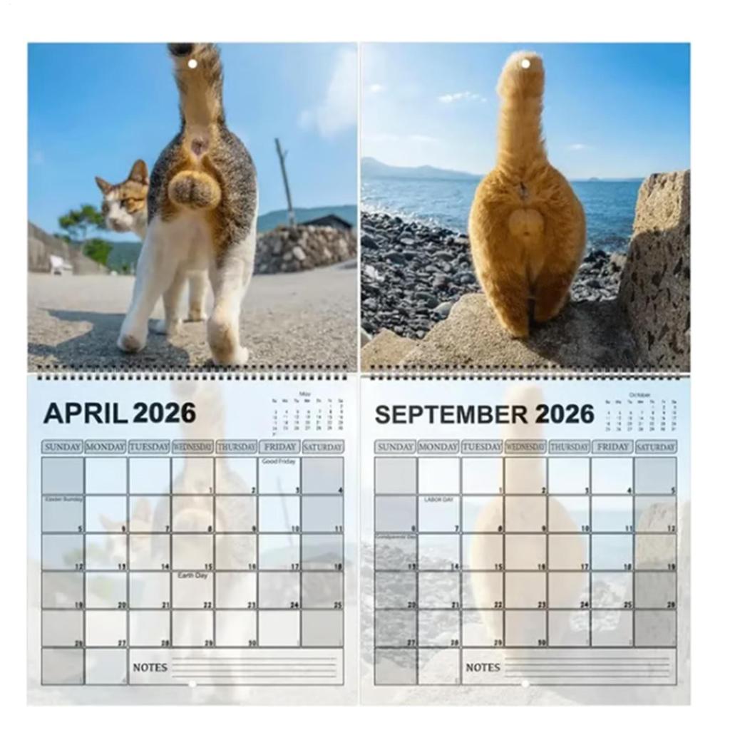 2026 Cat Theme Wall Calendar 2026 Monthly Planner Organizer Scheduling Tool Wall Calendar Home Office School Wall Calendar
