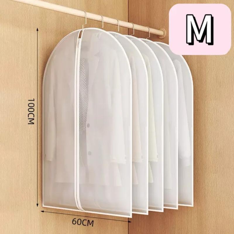 Clothing Dust Cover Fully Closed Clothing Cover with Zipper Hanging Durable Clothing Storage Bag Hanging Coat Sweater