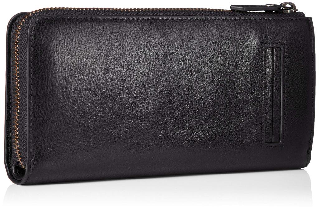 [Zonar] COMODO Long Wallet with Zipper, Cowhide Leather, 29 Card Slots, Large Capacity, Excellent Design, Gift Box Included, Black