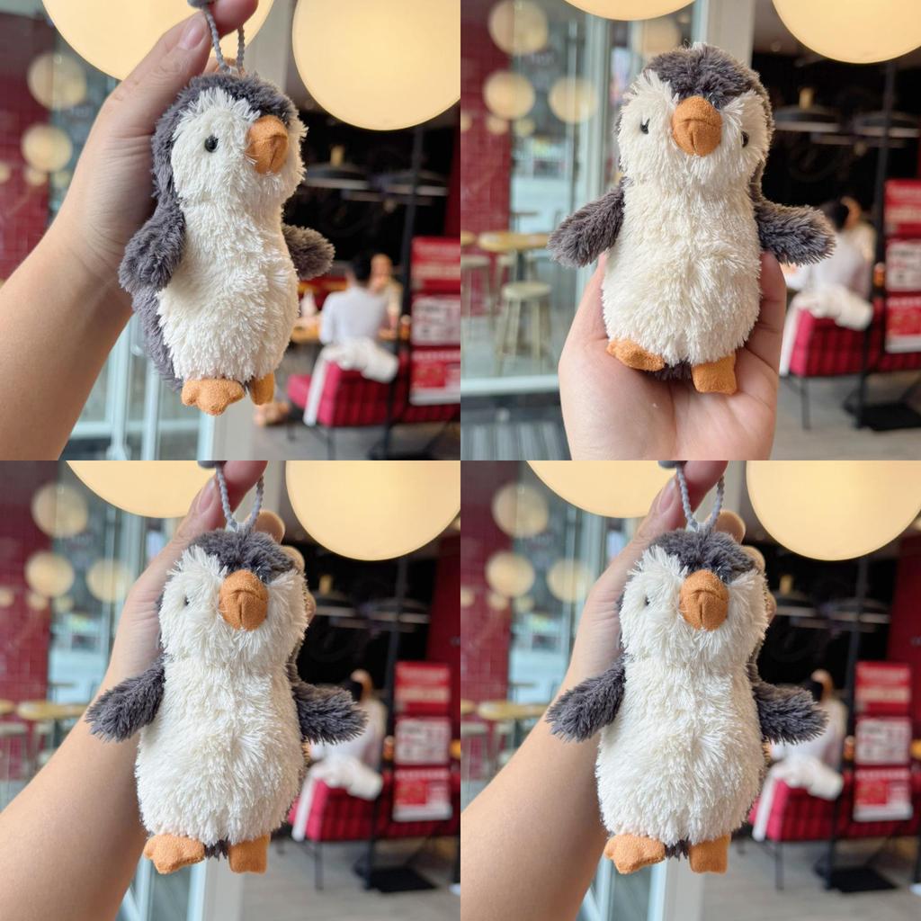 Peanut Penguin Plush Keychain With Charm And Soft Short Plush For Bag Decor