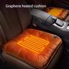 Car Heated Seat Cushion USB Power Graphene Heated Seat Pad 3 Levels Heating Seat Cushion for Park Stadium Car Travel