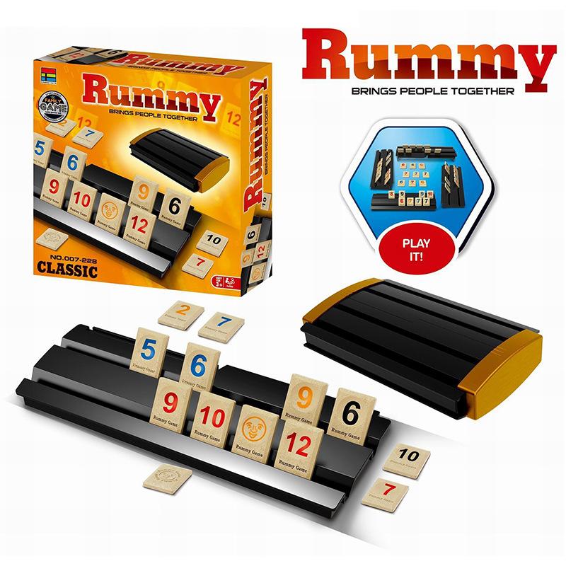 Board Game 4 Racks 106 Rummy Cube Games Family Friends Social Party Tabletop Card