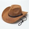 New European and American Style Top Hat, Retro Style Suede Western Cowboy Hat, Men's and Women's Couple Jazz Hat
