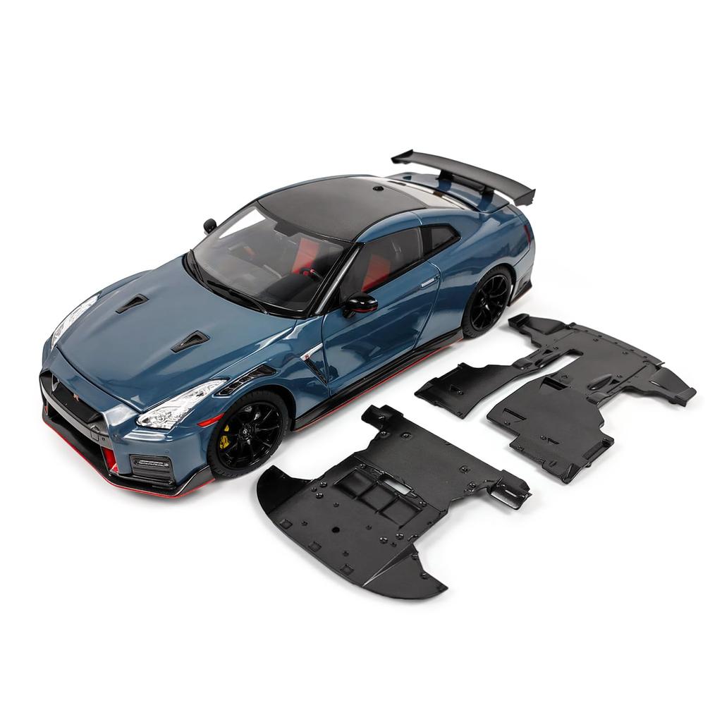 PAUDI MODEL Scale Diecast Model Car NISSAN NISMO R35 2022 Dark Gray 1/18 GT-R