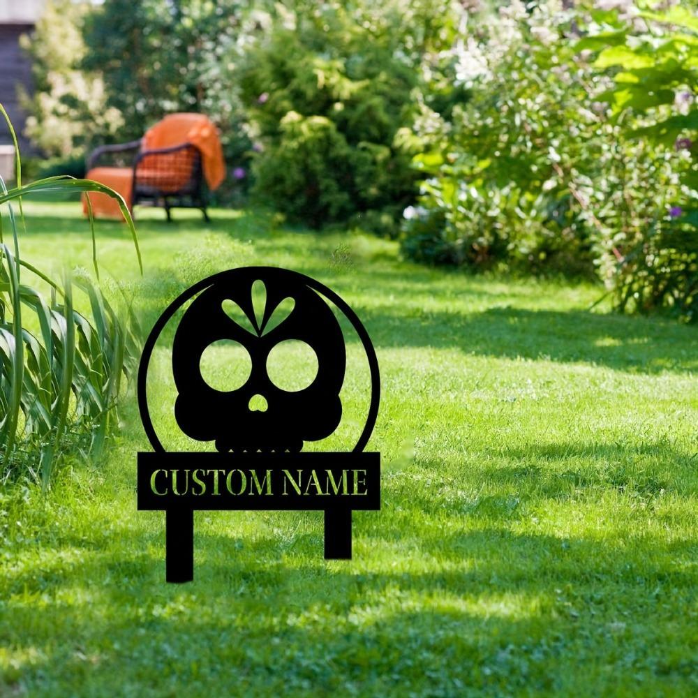 Piquets de jardin en métal, Décor de pelouse extérieur, Ornements de patio, Panneau de jardin, Installation facile