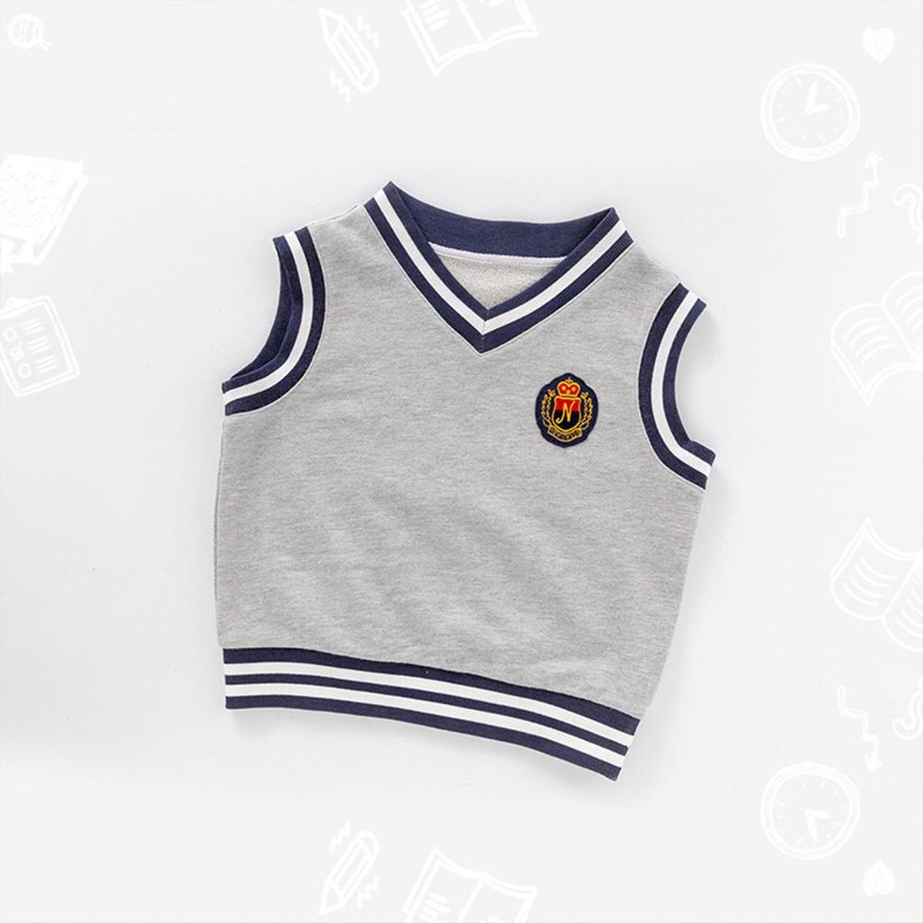 Boys' College Style Sleeveless Toddler Vest - Spring/Autumn Wear