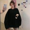 Autumn 2026 Korean Harajuku Bear Oversized Hoodie - Women's Long Sleeve Fashion