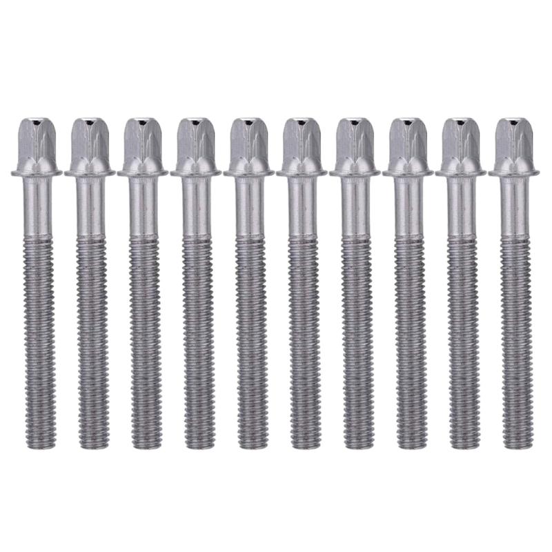 10Pcs Metal Drum Tension Rods Tight Screws Bolts Percussions Drum Repair Parts