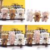 Charming Pink Teddy Bear Soft Plush Toy Key Holder Cute Bag Charm 10cm
