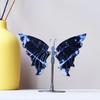 Farfalla di Cristallo Naturale con Supporto Quarzo Curativo Pietra Blu Venata Ali di Farfalla Decorazione per la Casa