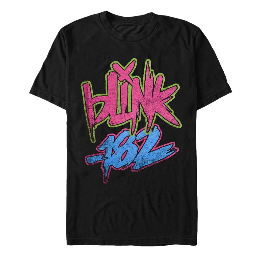 Blink182 Bones Pattern Printed Pop Punk Band Tshirt In Street Hiphop Style Suitable For Both Unisex And Unisex