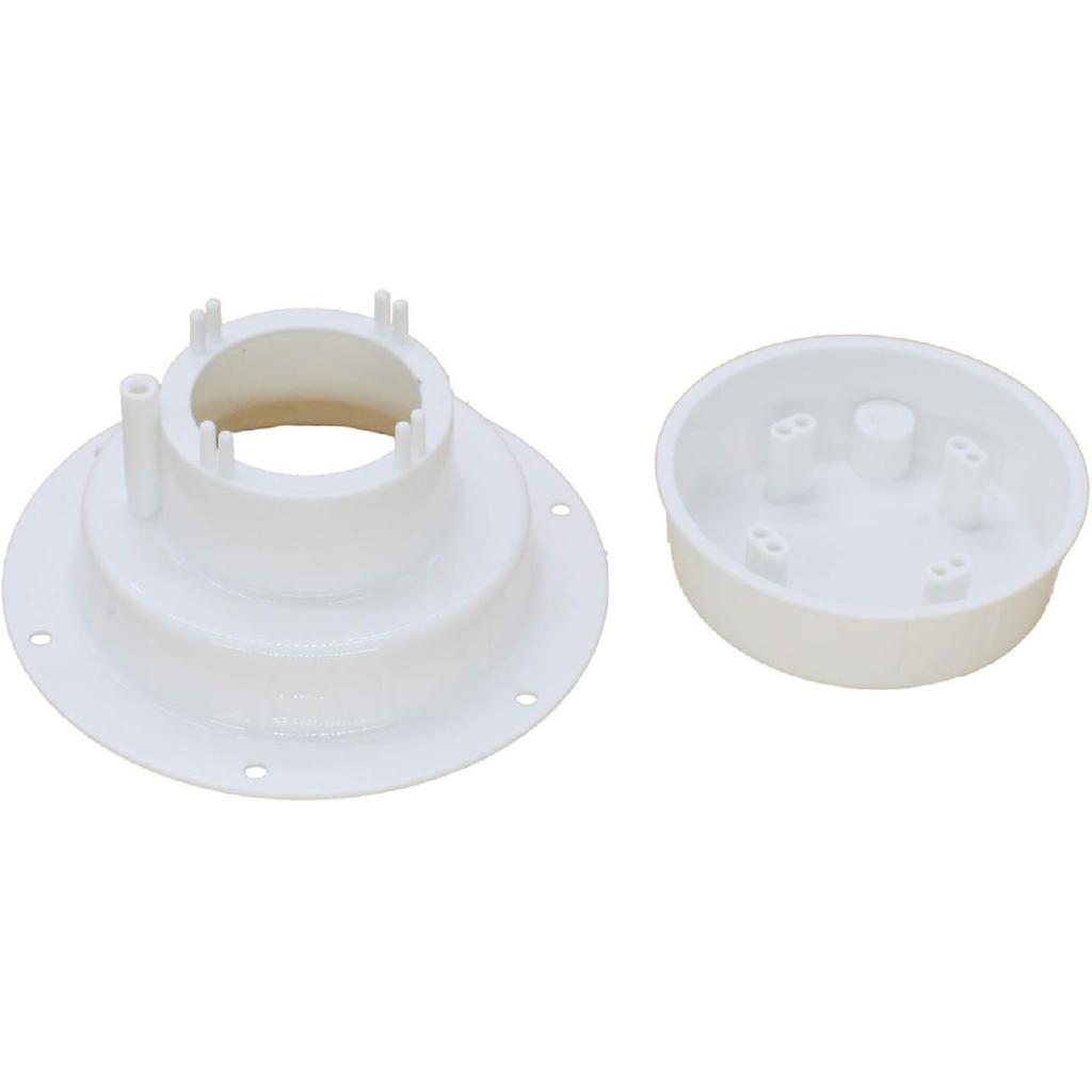 X-Haibei RV Plumbing Vent Cap Roof Sewer Cover Camper Vent Cap Replacement White Plastic for Trailer 1 to 2 3/8 inch O.D. Pipe with Screws