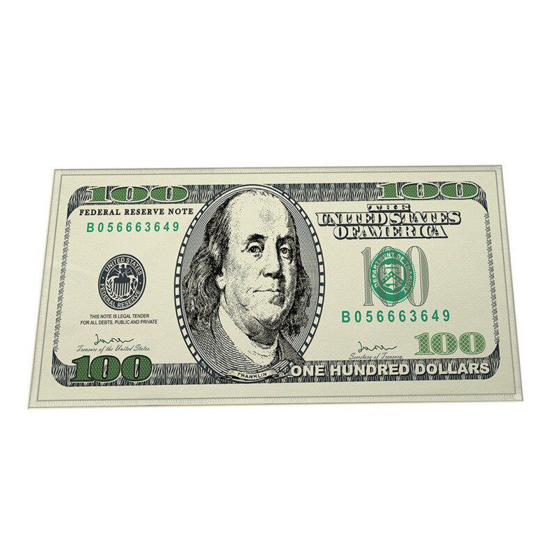 Yüz Dolar 100 Fatura Baskı Alanı Halı Kaymaz Destekli Modern Ev Dekor Halı Yolluk Mat