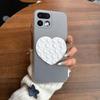 Heart Shape Suction Cup Phone Case for Realme 16 Pro 5G,16 Pro+ 5G Semi Transparent Matte Shockproof Soft TPU Cover