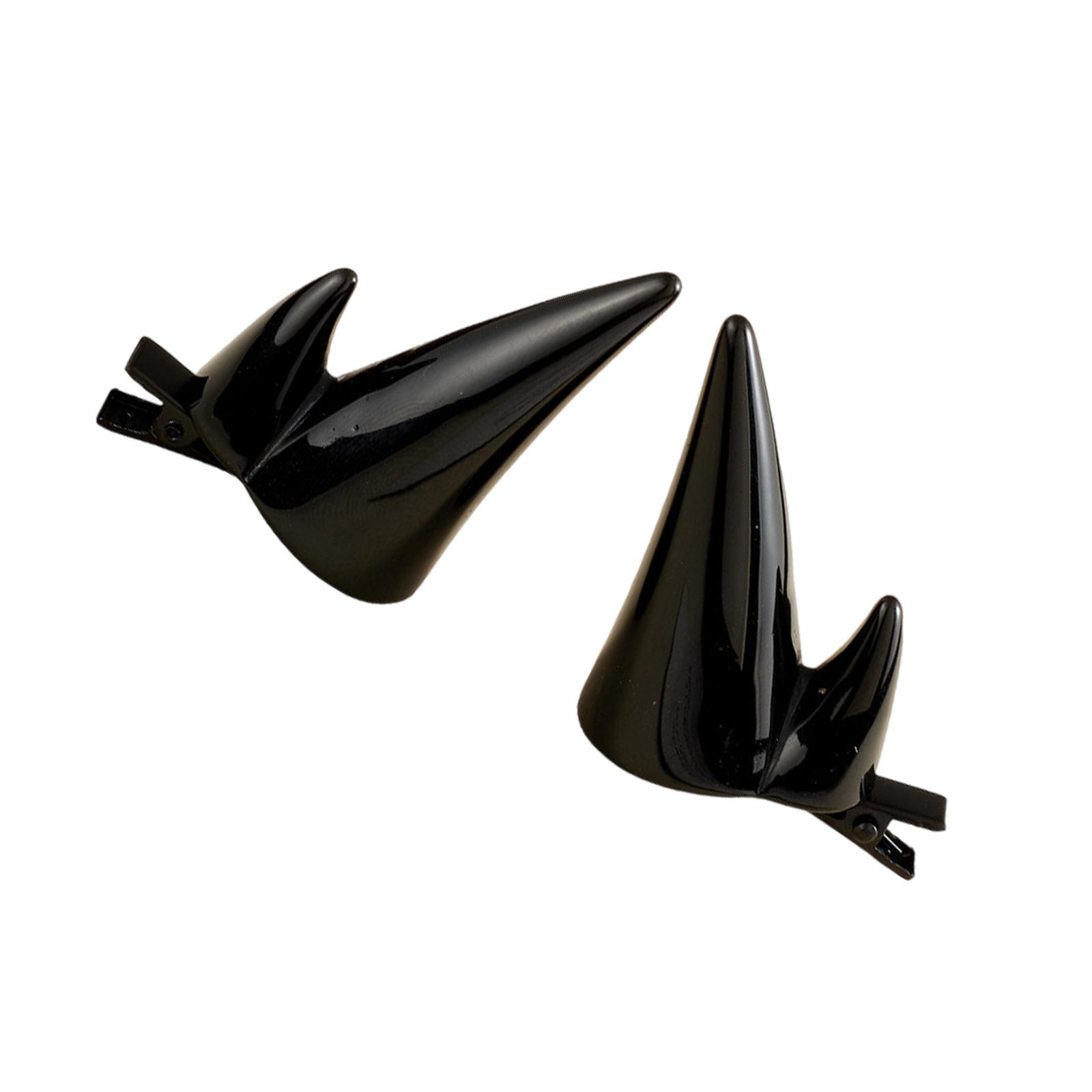 

2 шт. Заколка для волос в виде рогов дьявола для костюма на Хэллоуин, косплей-вечеринки, аксессуары для волос, мультяшные заколки для волос для женщин, девушек, взрослых чёрный