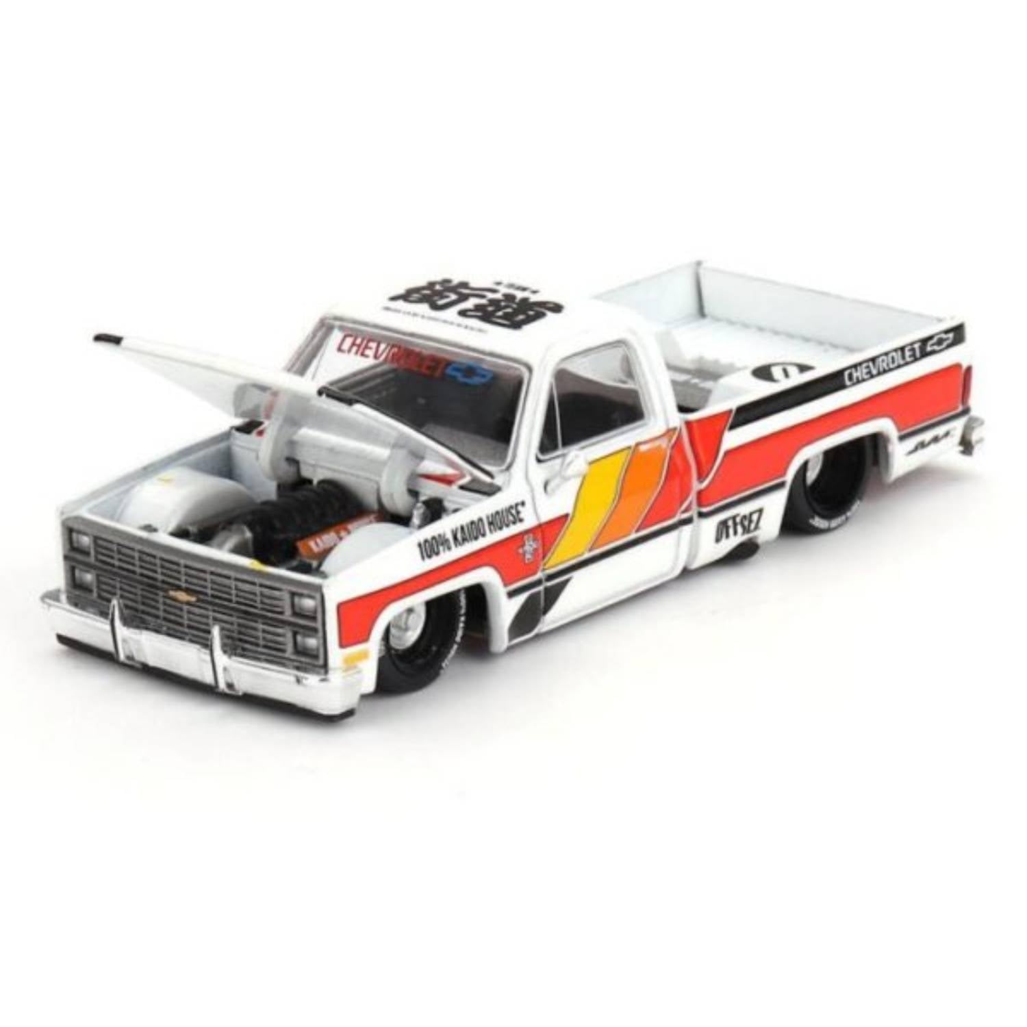 

Chevrolet Silverado KAIDO WORKS V1 KAIDO HOUSE масштаб Mini GT - - 1/64 белый