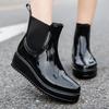 Rain Shoes Fashion Women's Versatile Waterproof Rain Boots Short Women's Adult Thickened Water Shoes Martin Rubber Shoes Boots