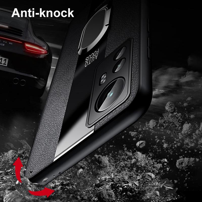 Ringholder Lærdeksel For Xiaomi Mi 12 Pro 12X 12S Ultra 12T Pro Deksel Silikon Telefondeksel For Poco X3 F5 Pro F3 F4 X4 GT