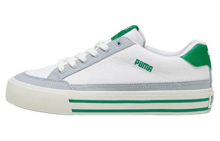 PUMA Court Classic Vulc Sneakers  White Green  395020-06 36